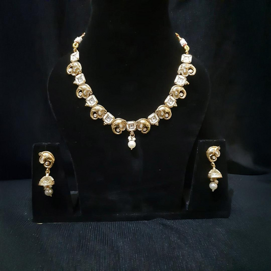 Elegant Gold-Plated Necklace Set